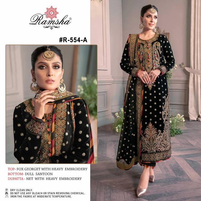 Ramsha R 554 Nx Fancy Wholesale Georgette Pakistani Suit